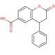 6-Carboxyl-4-phenyl-3,4-dihydrocoumarin (CAS 356782-33-7) - chemical structure image
