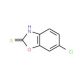 6-Chloro-1,3-benzoxazole-2-thiol (CAS 22876-20-6) - chemical structure image