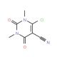 6-chloro-1,3-dimethyl-2,4-dioxo-1,2,3,4-tetrahydropyrimidine-5-carbonitrile (CAS 69337-31-1) - chemical structure image