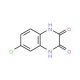 6-Chloro-1,4-dihydro-2,3-quinoxalinedione (CAS 169-14-2) - chemical structure image
