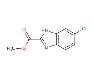 6-Chloro-1H-benzoimidazole-2-carboxylic acid methyl ester (CAS 113115-62-1) - chemical structure image
