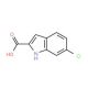 6-chloro-1H-indole-2-carboxylic acid (CAS 16732-75-5) - chemical structure image