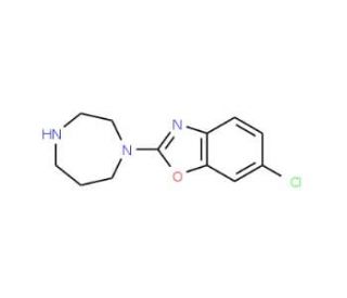 6-Chloro-2-(1,4-diazepan-1-yl)-1,3-benzoxazole - chemical structure image