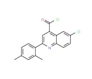 6-chloro-2-(2,4-dimethylphenyl)quinoline-4-carbonyl chloride - chemical structure image
