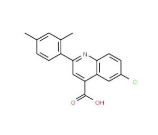 6-Chloro-2-(2,4-dimethylphenyl)quinoline-4-carboxylic acid - chemical structure image