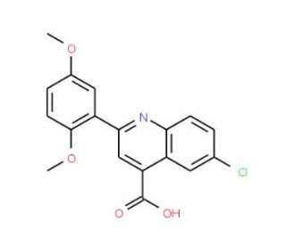 6-Chloro-2-(2,5-dimethoxyphenyl)quinoline-4-carboxylic acid - chemical structure image