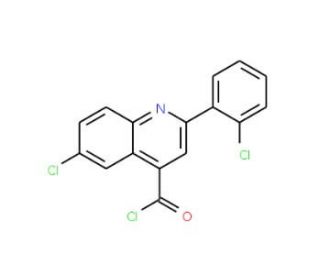 6-chloro-2-(2-chlorophenyl)quinoline-4-carbonyl chloride - chemical structure image