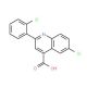 6-Chloro-2-(2-chlorophenyl)quinoline-4-carboxylic acid (CAS 590376-91-3) - chemical structure image