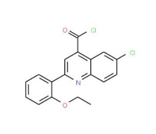 6-chloro-2-(2-ethoxyphenyl)quinoline-4-carbonyl chloride - chemical structure image