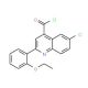 6-chloro-2-(2-ethoxyphenyl)quinoline-4-carbonyl chloride - chemical structure image