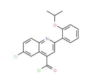 6-chloro-2-(2-isopropoxyphenyl)quinoline-4-carbonyl chloride - chemical structure image