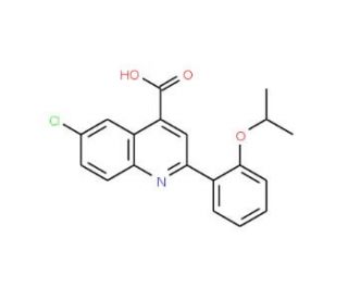 6-Chloro-2-(2-isopropoxyphenyl)quinoline-4-carboxylic acid - chemical structure image