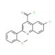 6-chloro-2-(2-methoxyphenyl)quinoline-4-carbonyl chloride - chemical structure image