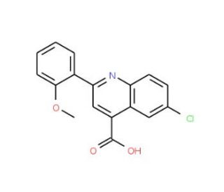 6-Chloro-2-(2-methoxyphenyl)quinoline-4-carboxylic acid - chemical structure image