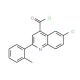 6-chloro-2-(2-methylphenyl)quinoline-4-carbonyl chloride - chemical structure image