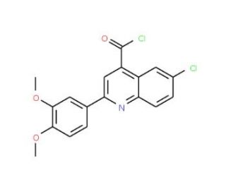 6-chloro-2-(3,4-dimethoxyphenyl)quinoline-4-carbonyl chloride - chemical structure image