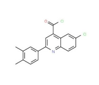 6-chloro-2-(3,4-dimethylphenyl)quinoline-4-carbonyl chloride - chemical structure image