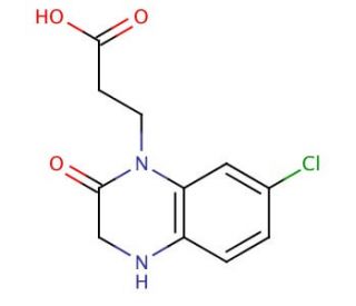 6-Chloro-2,3-dihydro-3-oxo-4H-1,4-benzoxazine-4-propanoic acid (CAS 351003-03-7) - chemical structure image