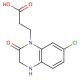 6-Chloro-2,3-dihydro-3-oxo-4H-1,4-benzoxazine-4-propanoic acid (CAS 351003-03-7) - chemical structure image