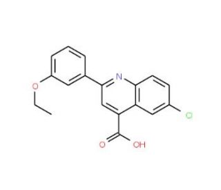 6-Chloro-2-(3-ethoxyphenyl)quinoline-4-carboxylic acid - chemical structure image