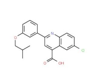 6-Chloro-2-(3-isobutoxyphenyl)quinoline-4-carboxylic acid - chemical structure image