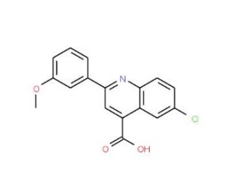 6-Chloro-2-(3-methoxyphenyl)quinoline-4-carboxylic acid - chemical structure image