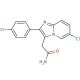 6-Chloro-2-(4-chlorophenyl)imidazo[1,2-a]pyridine-3-acetamide (CAS 82626-73-1) - chemical structure image