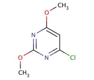 6-Chloro-2,4-dimethoxypyrimidine (CAS 6320-15-6) - chemical structure image