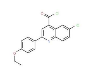 6-chloro-2-(4-ethoxyphenyl)quinoline-4-carbonyl chloride - chemical structure image