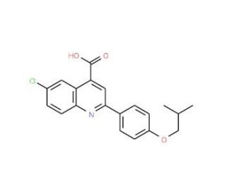 6-Chloro-2-(4-isobutoxyphenyl)quinoline-4-carboxylic acid - chemical structure image