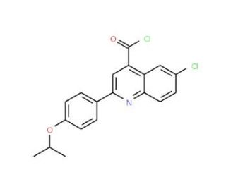 6-chloro-2-(4-isopropoxyphenyl)quinoline-4-carbonyl chloride - chemical structure image