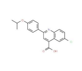 6-Chloro-2-(4-isopropoxyphenyl)quinoline-4-carboxylic acid - chemical structure image