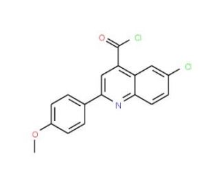 6-chloro-2-(4-methoxyphenyl)quinoline-4-carbonyl chloride - chemical structure image