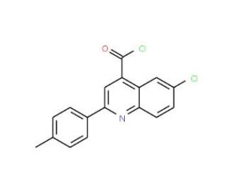 6-chloro-2-(4-methylphenyl)quinoline-4-carbonyl chloride - chemical structure image