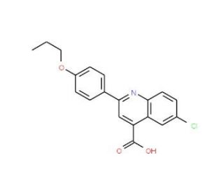 6-Chloro-2-(4-propoxyphenyl)quinoline-4-carboxylic acid - chemical structure image