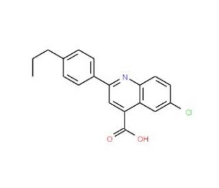 6-Chloro-2-(4-propylphenyl)quinoline-4-carboxylic acid (CAS 932886-69-6) - chemical structure image