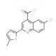 6-chloro-2-(5-methyl-2-furyl)quinoline-4-carbonyl chloride - chemical structure image