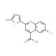 6-Chloro-2-(5-methylthien-2-yl)quinoline-4-carboxylic acid - chemical structure image