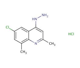 6-Chloro-2,8-dimethyl-4-hydrazinoquinoline hydrochloride (CAS 1170135-66-6) - chemical structure image