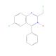 6-Chloro-2-(chloromethyl)-4-phenyl-quinazoline (CAS 5958-24-7) - chemical structure image