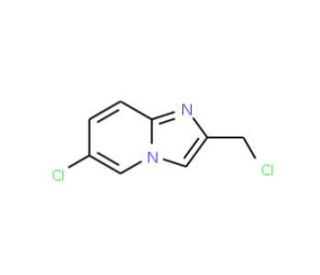 6-chloro-2-(chloromethyl)imidazo[1,2-a]pyridine (CAS 182181-25-5) - chemical structure image