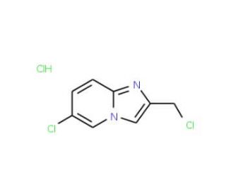 6-chloro-2-(chloromethyl)imidazo[1,2-a]pyridine hydrochloride (CAS 502841-53-4) - chemical structure image