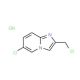6-chloro-2-(chloromethyl)imidazo[1,2-a]pyridine hydrochloride (CAS 502841-53-4) - chemical structure image