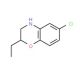 6-Chloro-2-ethyl-3,4-dihydro-2H-1,4-benzoxazine - chemical structure image
