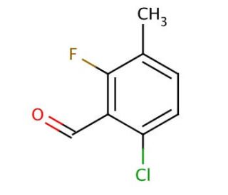 6-Chloro-2-fluoro-3-methylbenzaldehyde (CAS 286474-59-7) - chemical structure image