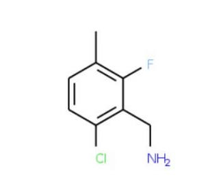 6-Chloro-2-fluoro-3-methylbenzylamine - chemical structure image