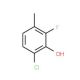 6-Chloro-2-fluoro-3-methylphenol (CAS 261762-91-8) - chemical structure image