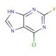 6-Chloro-2-fluoropurine (CAS 1651-29-2) - chemical structure image