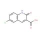 6-Chloro-2-hydroxy-quinoline-3-carboxylic acid (CAS 86209-35-0) - chemical structure image