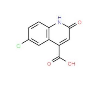 6-Chloro-2-hydroxy-quinoline-4-carboxylic acid (CAS 118292-35-6) - chemical structure image